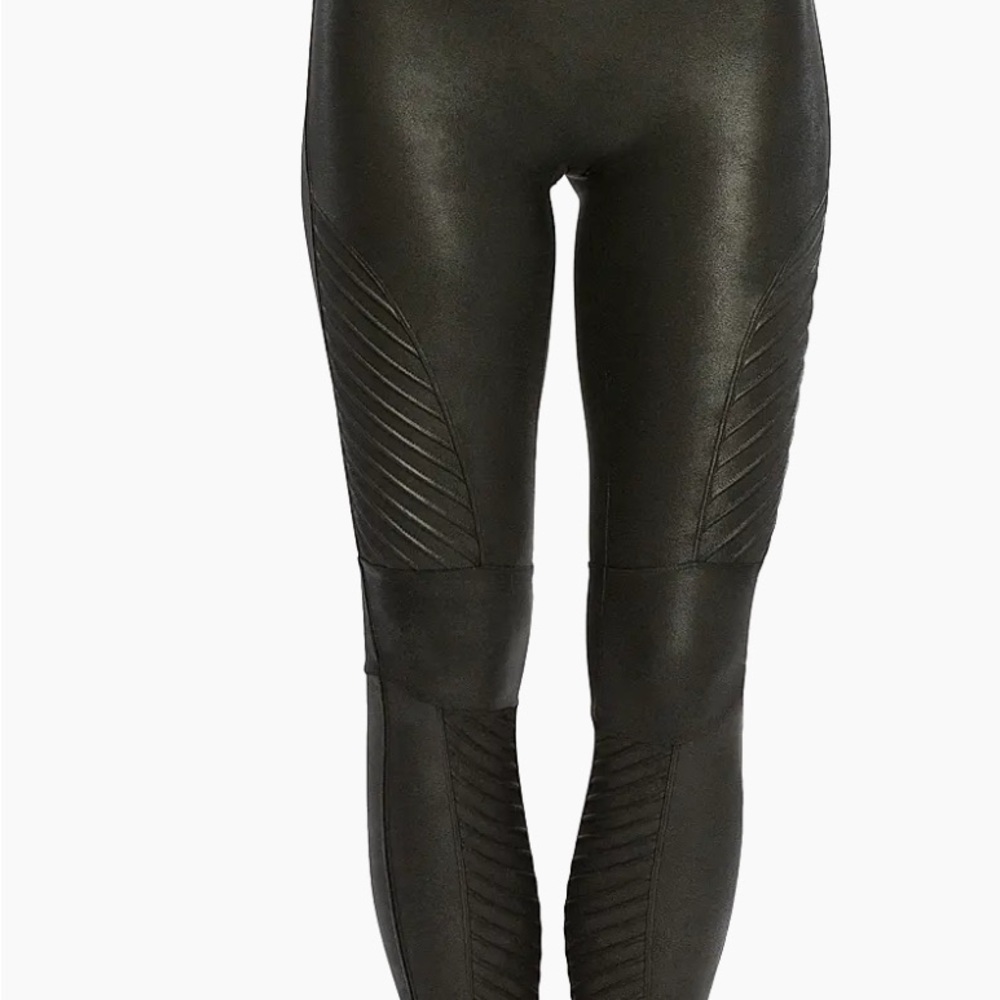 SPANX Textured Black Leggings